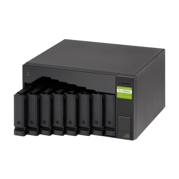 QNAP TL-D800C behuizing voor opslagstations HDD-/SSD-behuizing Zwart, Grijs 2.5/3.5 (TL-D800C)
