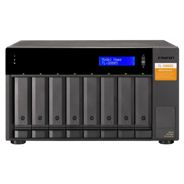 QNAP TL-D800S behuizing voor opslagstations HDD-/SSD-behuizing Zwart, Grijs 2.5/3.5 (TL-D800S)