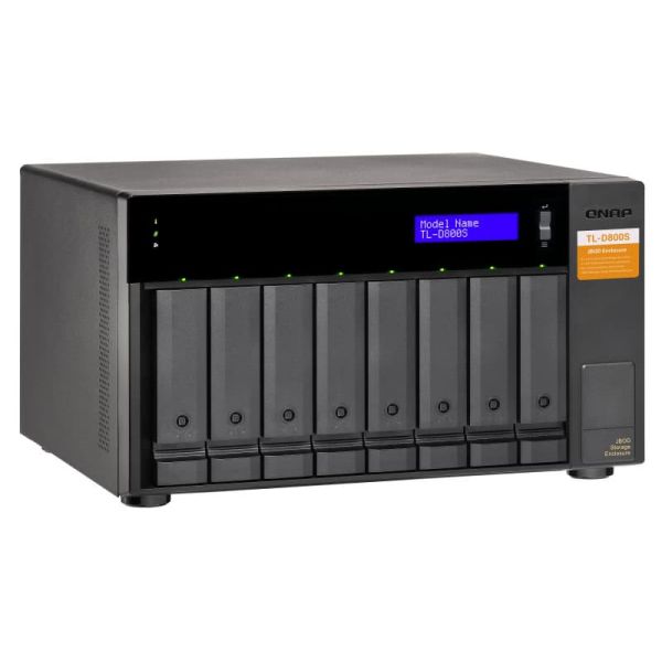 QNAP TL-D800S behuizing voor opslagstations HDD-/SSD-behuizing Zwart, Grijs 2.5/3.5 (TL-D800S)