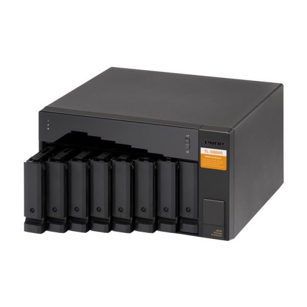 QNAP TL-D800S behuizing voor opslagstations HDD-/SSD-behuizing Zwart, Grijs 2.5/3.5 (TL-D800S)