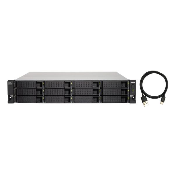 QNAP TL-R1200C-RP behuizing voor opslagstations HDD-/SSD-behuizing Zwart, Grijs 2.5/3.5 (TL-R1200C-RP)