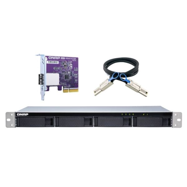 QNAP TL-R400S behuizing voor opslagstations HDD-/SSD-behuizing Zwart, Grijs 2.5/3.5 (TL-R400S)