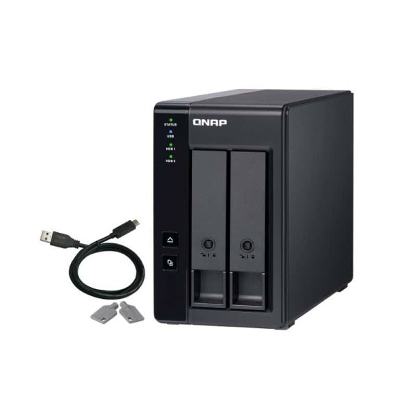 QNAP TR-002 behuizing voor opslagstations HDD-/SSD-behuizing Zwart 2.5/3.5 (TR-002)