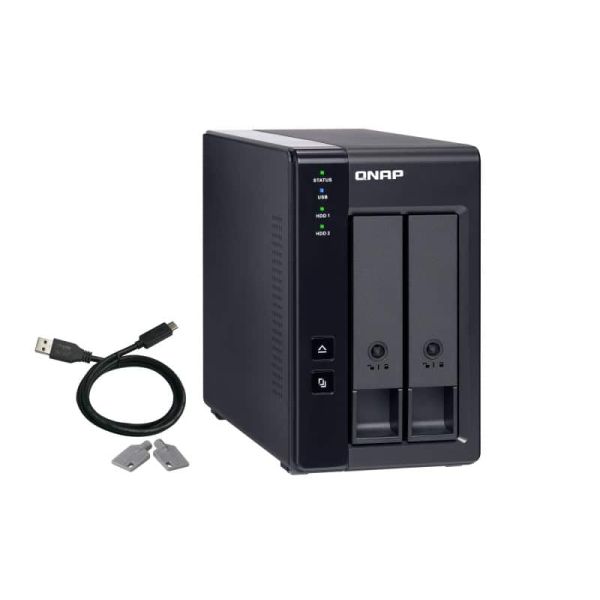 QNAP TR-002 behuizing voor opslagstations HDD-/SSD-behuizing Zwart 2.5/3.5 (TR-002)