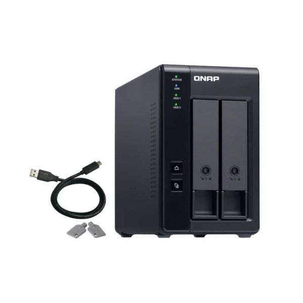 QNAP TR-002 behuizing voor opslagstations HDD-/SSD-behuizing Zwart 2.5/3.5 (TR-002)