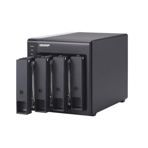 QNAP TR-004 behuizing voor opslagstations HDD-/SSD-behuizing Zwart 2.5/3.5 (TR-004)