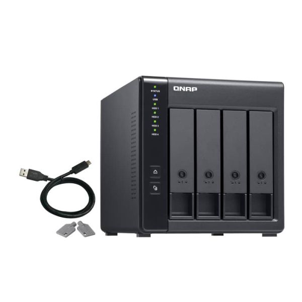 QNAP TR-004 behuizing voor opslagstations HDD-/SSD-behuizing Zwart 2.5/3.5 (TR-004)
