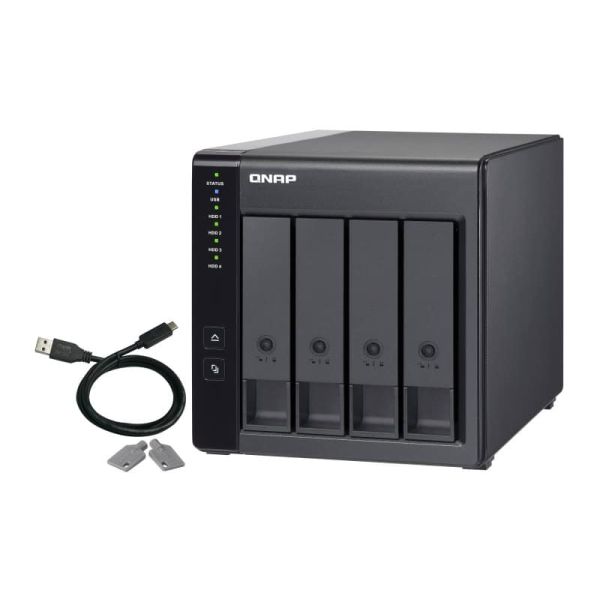 QNAP TR-004 behuizing voor opslagstations HDD-/SSD-behuizing Zwart 2.5/3.5 (TR-004)