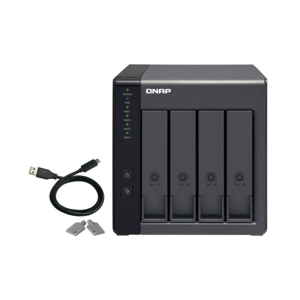 QNAP TR-004 behuizing voor opslagstations HDD-/SSD-behuizing Zwart 2.5/3.5 (TR-004)