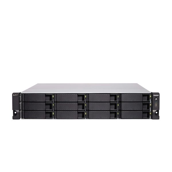 QNAP TS-H1886XU-RP-R2 NAS Rack (3U) Intel® Xeon® D D-1622 32 GB DDR4 0 TB QuTS hero Zwart, Grijs (TS-H1886XU-RP-R2-D1622-3)