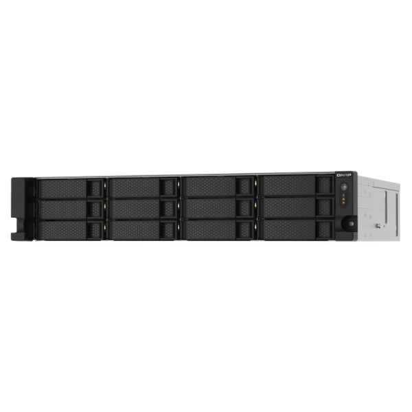 QNAP TS-1273AU-RP-8G data-opslag-server NAS Rack (2U) Ethernet LAN Aluminium, Zwart V1500B (TS-1273AU-RP-8G)