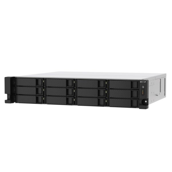 QNAP TS-1273AU-RP-8G data-opslag-server NAS Rack (2U) Ethernet LAN Aluminium, Zwart V1500B (TS-1273AU-RP-8G)