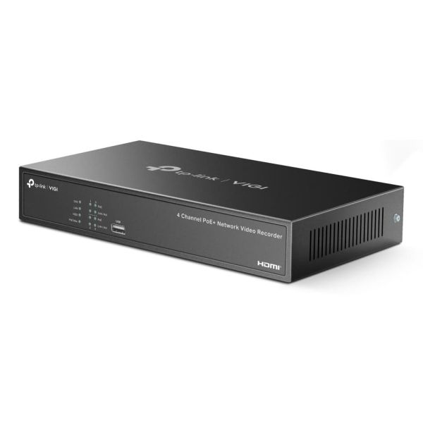 TP-Link VIGI NVR1004H-4P-2TB Zwart (NVR1004H-4P-2TB)