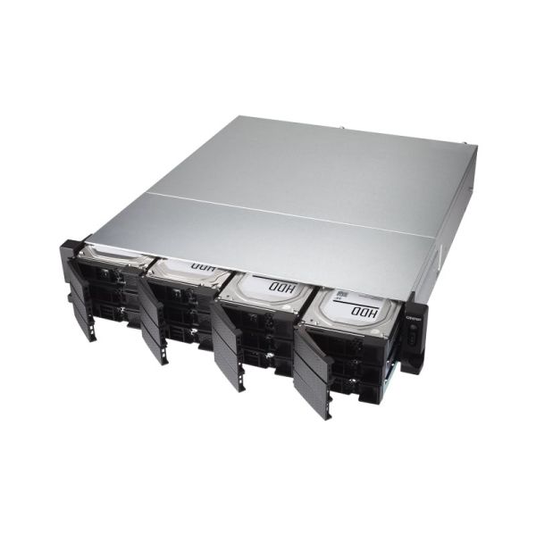 QNAP TS-1283XU-RP NAS Rack (2U) Ethernet LAN Zwart E-2124 (TS-1283XU-RP-E2124-8G)
