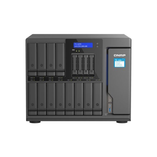 QNAP TS-1655 NAS Tower Ethernet LAN Zwart C5125 (TS-1655-8G)