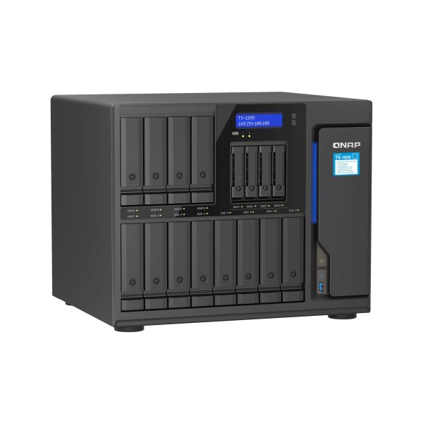 QNAP TS-1655 NAS Tower Intel Atom® C5125 8 GB DDR4 0 TB QNAP Turbo System Zwart (TS-1655-8G) QNAP TS-1655 NAS Tower Intel Atom® C5125 8 GB DDR4 0 TB QNAP Turbo System Zwart (TS-1655-8G)