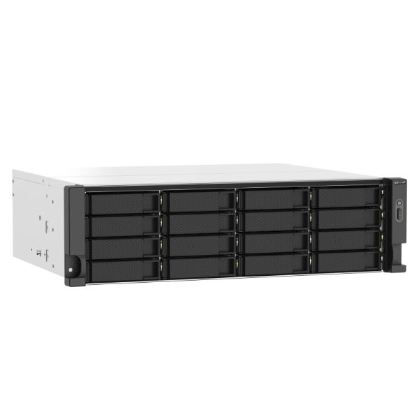 QNAP TS-1673AU-RP-16G data-opslag-server NAS Rack (3U) Ethernet LAN Zwart, Grijs V1500B (TS-1673AU-RP-16G)