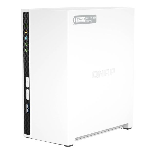 QNAP TS-233 data-opslag-server NAS Tower ARM Cortex-A55 2 GB 0 TB QNAP QTS Wit (TS-233) QNAP TS-233 data-opslag-server NAS Tower ARM Cortex-A55 2 GB 0 TB QNAP QTS Wit (TS-233)