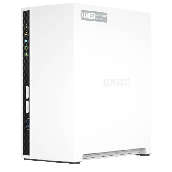 QNAP TS-233 data-opslag-server NAS Tower ARM Cortex-A55 2 GB 0 TB QNAP QTS Wit (TS-233) QNAP TS-233 data-opslag-server NAS Tower ARM Cortex-A55 2 GB 0 TB QNAP QTS Wit (TS-233)