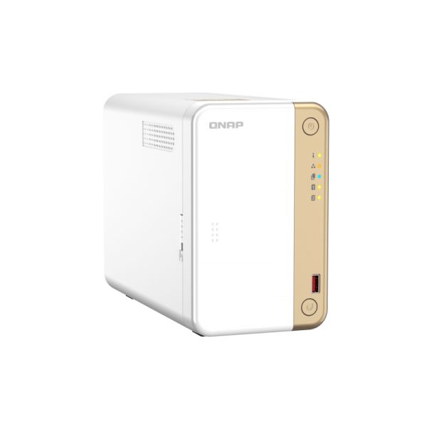 QNAP TS-262 NAS Tower Ethernet LAN Goud, Wit N4505 (TS-262-4G)