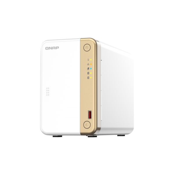 QNAP TS-262 NAS Tower Ethernet LAN Goud, Wit N4505 (TS-262-4G)