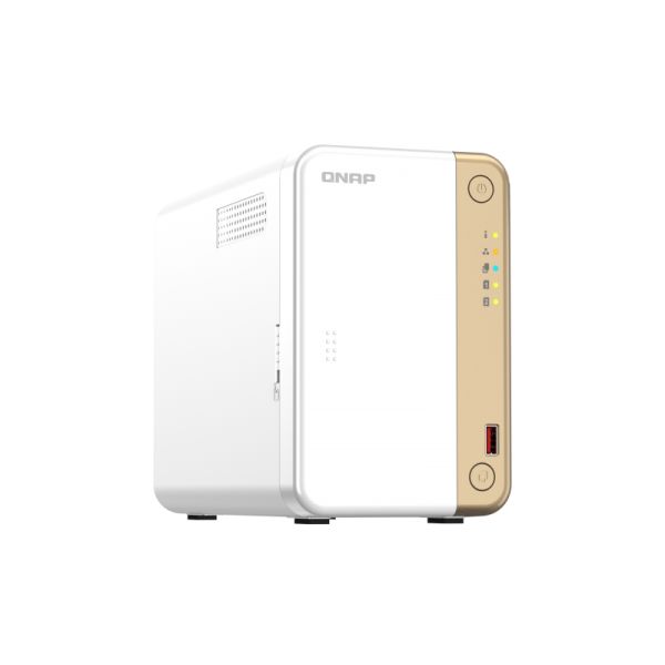 QNAP TS-262 NAS Tower Ethernet LAN Goud, Wit N4505 (TS-262-4G)
