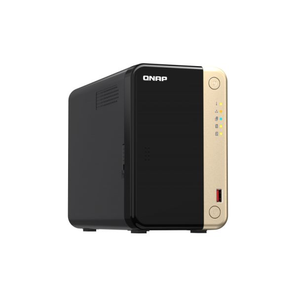 QNAP TS-264 NAS Tower Ethernet LAN Zwart, Goud N5095 (TS-264-8G)