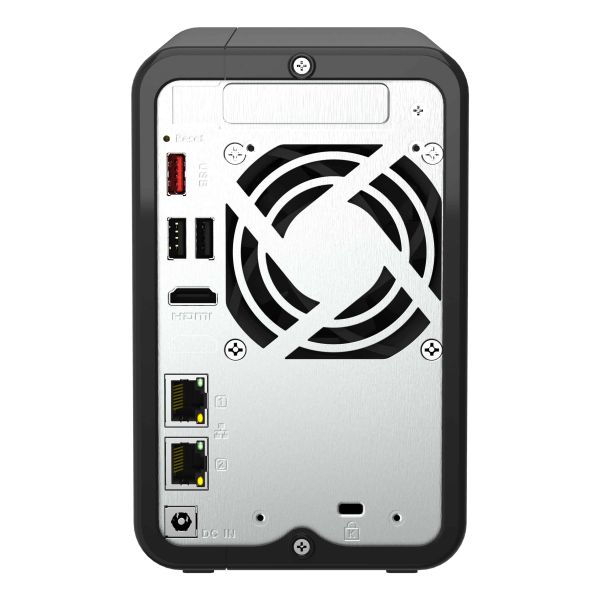 QNAP TS-264 NAS Tower Intel® Celeron® N5095 8 GB 0 TB QNAP QTS Zwart, Goud (TS-264-8G)