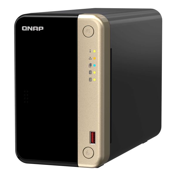 QNAP TS-264 NAS Tower Intel® Celeron® N5095 8 GB 0 TB QNAP QTS Zwart, Goud (TS-264-8G) QNAP TS-264 NAS Tower Intel® Celeron® N5095 8 GB 0 TB QNAP QTS Zwart, Goud (TS-264-8G)