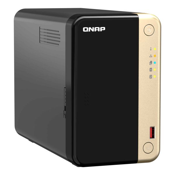 QNAP TS-264 NAS Tower Intel® Celeron® N5095 8 GB 0 TB QNAP QTS Zwart, Goud (TS-264-8G) QNAP TS-264 NAS Tower Intel® Celeron® N5095 8 GB 0 TB QNAP QTS Zwart, Goud (TS-264-8G)