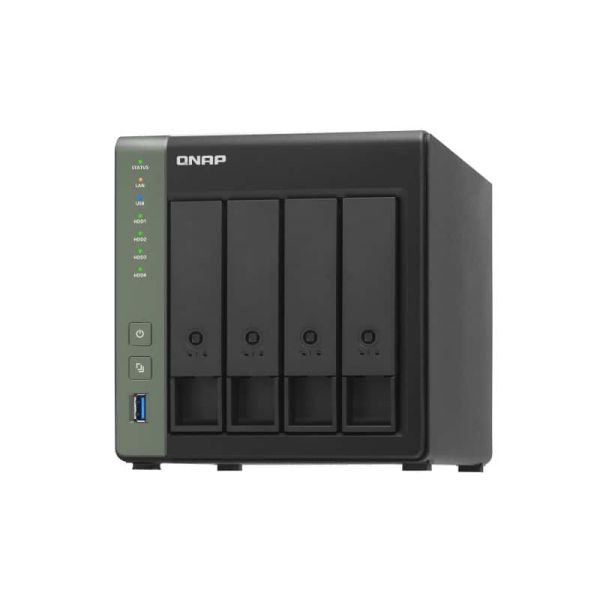 QNAP TS-431X3 NAS Tower Annapurna Labs Alpine AL-314 4 GB DDR3 0 TB QNAP Turbo System Zwart (TS-431X3-4G)