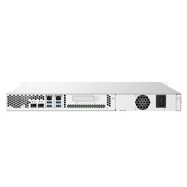 QNAP TS-432PXU NAS Rack (1U) Annapurna Labs Alpine AL-324 2 GB DDR4 0 TB QNAP Turbo System Zwart (TS-432PXU-2G)