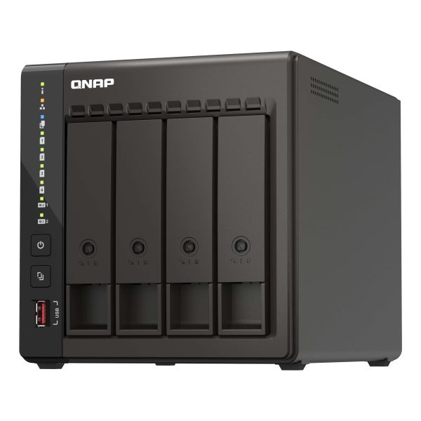 QNAP TS-453E NAS Tower Intel® Celeron® J6412 8 GB 0 TB QNAP QTS Zwart (TS-453E-8G) QNAP TS-453E NAS Tower Intel® Celeron® J6412 8 GB 0 TB QNAP QTS Zwart (TS-453E-8G)