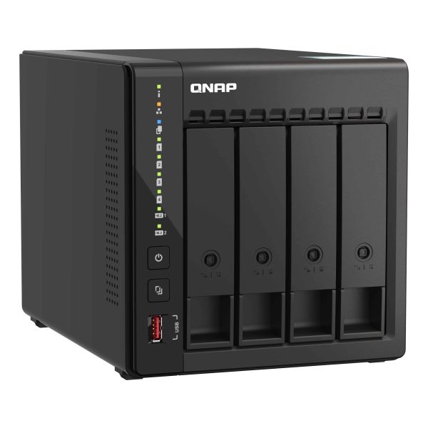 QNAP TS-453E NAS Tower Intel® Celeron® J6412 8 GB 0 TB QNAP QTS Zwart (TS-453E-8G) QNAP TS-453E NAS Tower Intel® Celeron® J6412 8 GB 0 TB QNAP QTS Zwart (TS-453E-8G)