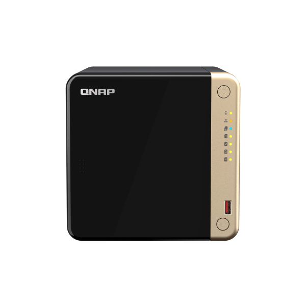QNAP TS-464 NAS Tower Intel® Celeron® N5095 8 GB DDR4 0 TB QNAP QTS Zwart (TS-464-8G)