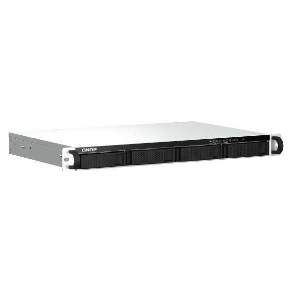 QNAP TS-464eU NAS Rack (1U) Intel® Celeron® N5095 8 GB DDR4 0 TB QNAP Turbo System Aluminium, Zwart (TS-464EU-8G) QNAP TS-464eU NAS Rack (1U) Intel® Celeron® N5095 8 GB DDR4 0 TB QNAP Turbo System Aluminium, Zwart (TS-464EU-8G)