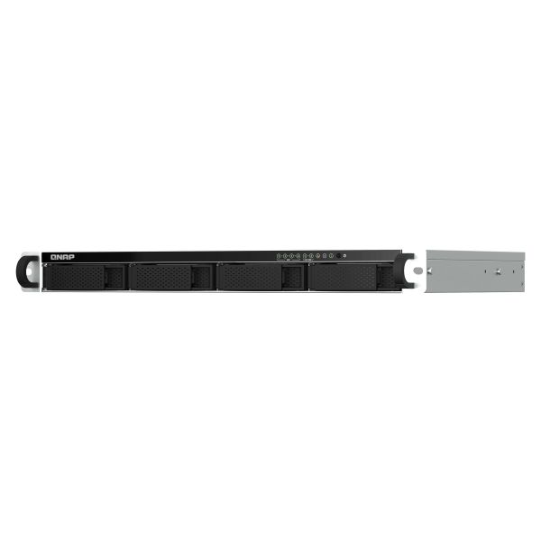 QNAP TS-464eU NAS Rack (1U) Intel® Celeron® N5095 8 GB DDR4 0 TB QNAP Turbo System Aluminium, Zwart (TS-464EU-8G) QNAP TS-464eU NAS Rack (1U) Intel® Celeron® N5095 8 GB DDR4 0 TB QNAP Turbo System Aluminium, Zwart (TS-464EU-8G)