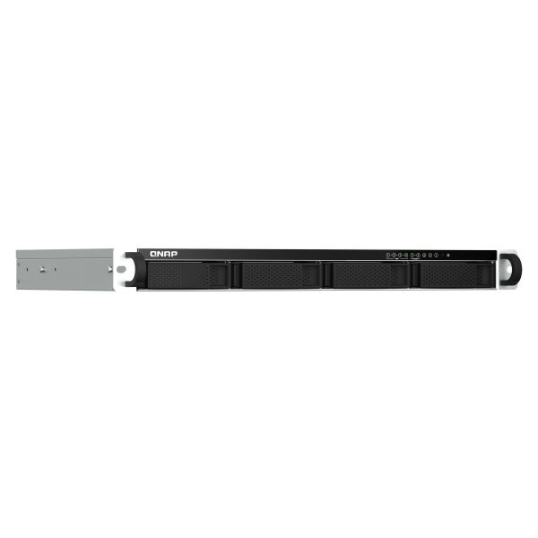 QNAP TS-464eU NAS Rack (1U) Intel® Celeron® N5095 8 GB DDR4 0 TB QNAP Turbo System Aluminium, Zwart (TS-464EU-8G) QNAP TS-464eU NAS Rack (1U) Intel® Celeron® N5095 8 GB DDR4 0 TB QNAP Turbo System Aluminium, Zwart (TS-464EU-8G)
