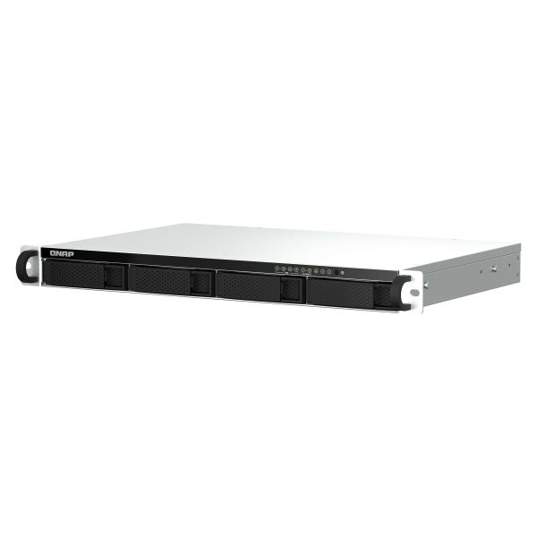 QNAP TS-464eU NAS Rack (1U) Intel® Celeron® N5095 8 GB DDR4 0 TB QNAP Turbo System Aluminium, Zwart (TS-464EU-8G) QNAP TS-464eU NAS Rack (1U) Intel® Celeron® N5095 8 GB DDR4 0 TB QNAP Turbo System Aluminium, Zwart (TS-464EU-8G)
