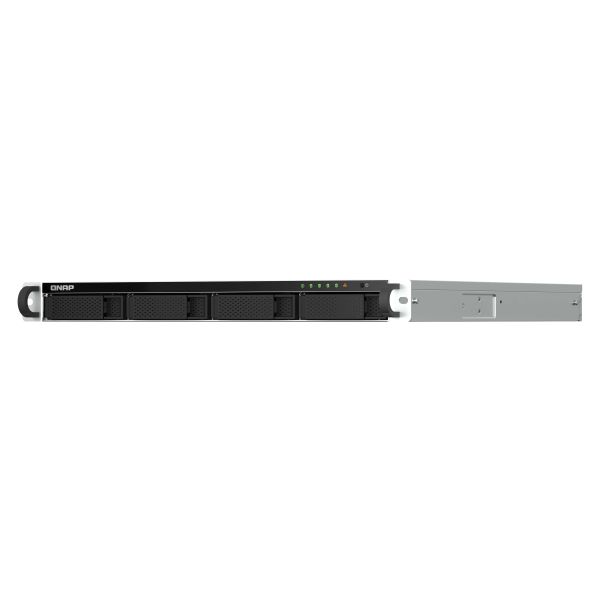 QNAP TS-464U-RP NAS Rack (1U) Intel® Celeron® N5095 8 GB DDR4 0 TB QNAP Turbo System Aluminium, Zwart (TS-464U-RP-8G) QNAP TS-464U-RP NAS Rack (1U) Intel® Celeron® N5095 8 GB DDR4 0 TB QNAP Turbo System Aluminium, Zwart (TS-464U-RP-8G)