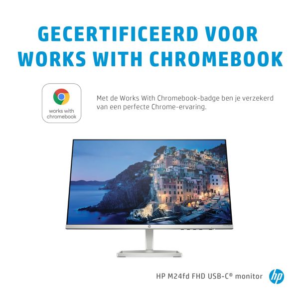 HP M24fd computer monitor 60,5 cm (23.8") 1920 x 1080 Pixels Full HD LED Zilver (474U1E9#ABB)