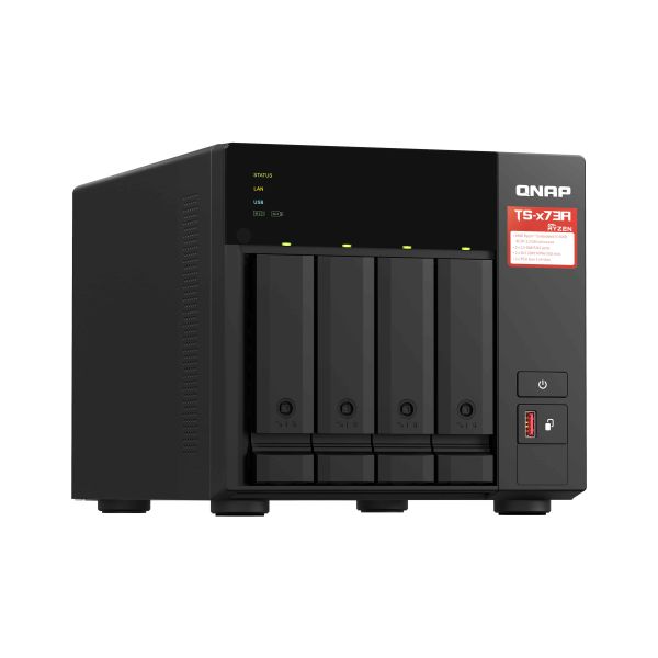 QNAP TS-473A NAS Tower Ethernet LAN Zwart V1500B (TS-473A-8G)