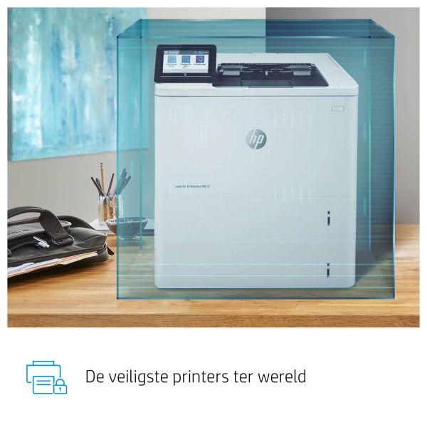 HP LaserJet Enterprise M612dn Zwart-wit Printer, Alleen Ethernet; Dubbelzijdig (7PS86A)