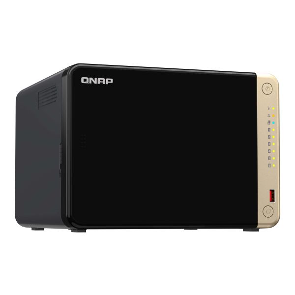 QNAP TS-664 NAS Tower Intel® Celeron® N5095 8 GB DDR4 0 TB QNAP QTS Zwart, Brons (TS-664-8G) QNAP TS-664 NAS Tower Intel® Celeron® N5095 8 GB DDR4 0 TB QNAP QTS Zwart, Brons (TS-664-8G)