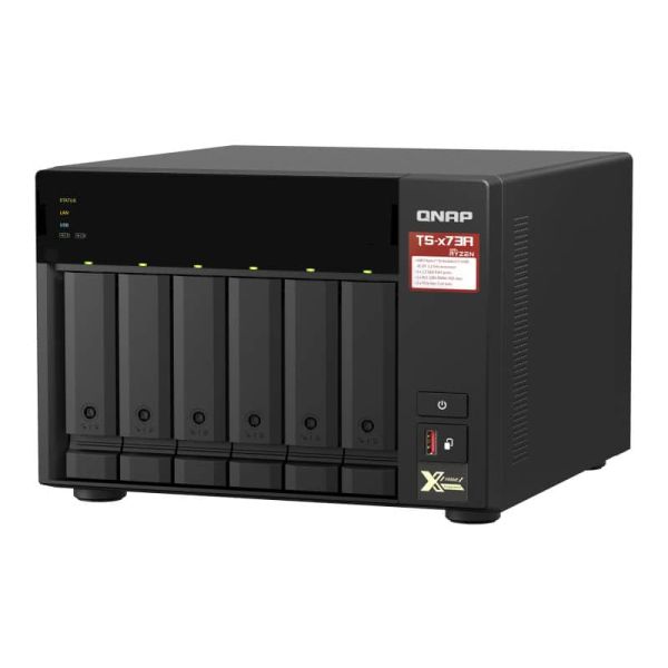 QNAP TS-673A NAS Tower Ethernet LAN Zwart V1500B (TS-673A-8G)