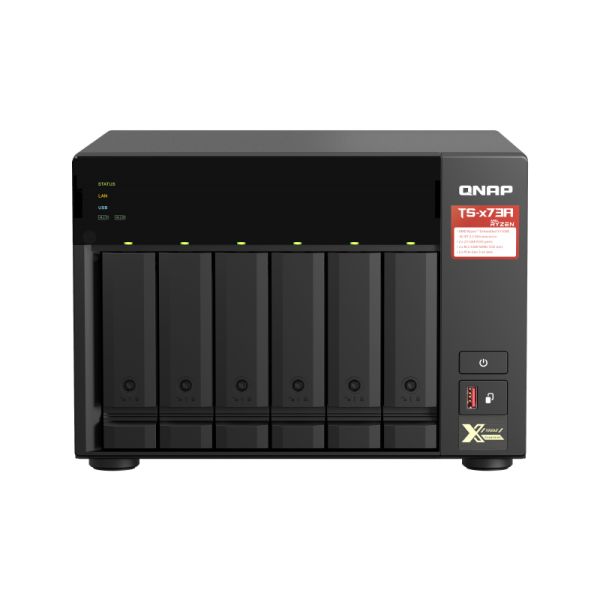 QNAP TS-673A NAS Tower Ethernet LAN Zwart V1500B (TS-673A-8G) QNAP TS-673A NAS Tower Ethernet LAN Zwart V1500B (TS-673A-8G)