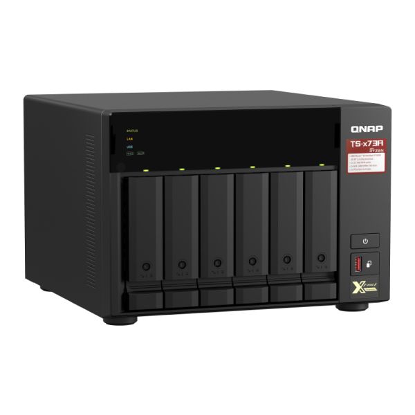 QNAP TS-673A NAS Tower Ethernet LAN Zwart V1500B (TS-673A-8G)