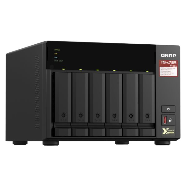 QNAP TS-673A NAS Tower Ethernet LAN Zwart V1500B (TS-673A-8G)