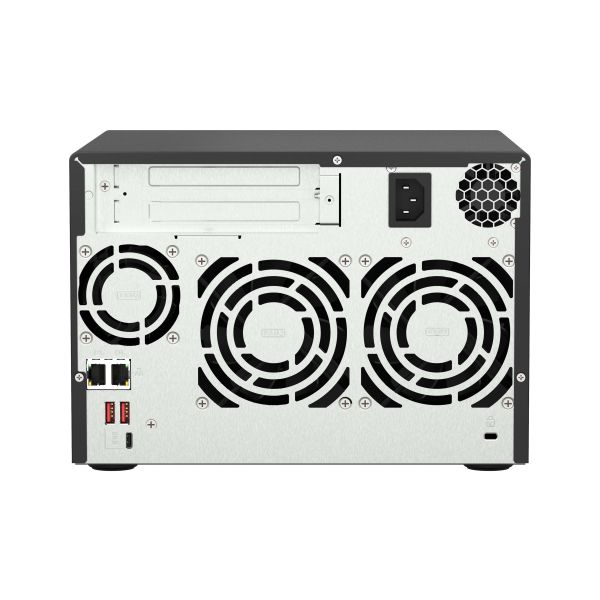 QNAP TS-673A NAS Tower Ryzen Embedded V1500B 8 GB DDR4 0 TB QNAP Turbo System Zwart (TS-673A-8G)