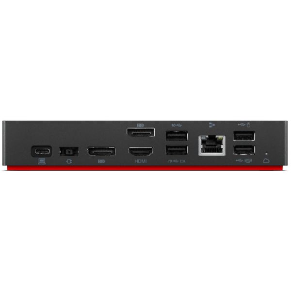 Lenovo 40B20135DK laptop dock & poortreplicator Bedraad USB 3.2 Gen 1 (3.1 Gen 1) Type-C Zwart (40B20135DK)